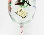 Customized wine glasses painted