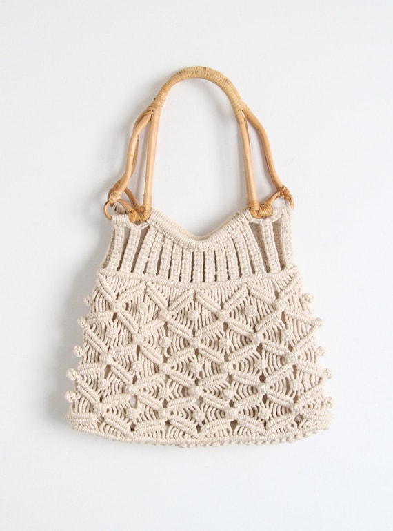Vintage 1960's Macrame Bag