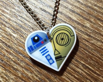 c3po r2d2 necklace