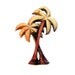 SALE 40s Brooch Celluloid Palm Tree Pin Vintage Travel Souvenir