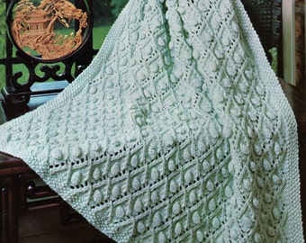 Baby Knitting Pattern, Baby Afghan Knitting Pattern, Kids Afgjan Knitting Pattern, Nursery Decor, INSTANT Download Pattern PDF (2313)