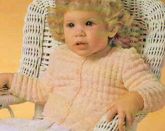 Baby Knitting Pattern, Baby Sweater Knitting Pattern, Baby Cardigan Knitting Pattern, INSTANT Download Pattern PDF (2325)