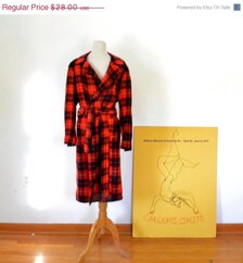 On Sale Mens Robe Vintage 80s Tartan Jonathan Richard Dublin Wool Robe ...