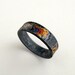 Gold And Silver Texture Ring Oxidized Silver With 18kt Gold Powder Us Size 8-8.25