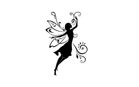 Nursery Wall Fairy Decal Girls Bedroom Sticker Childs Room