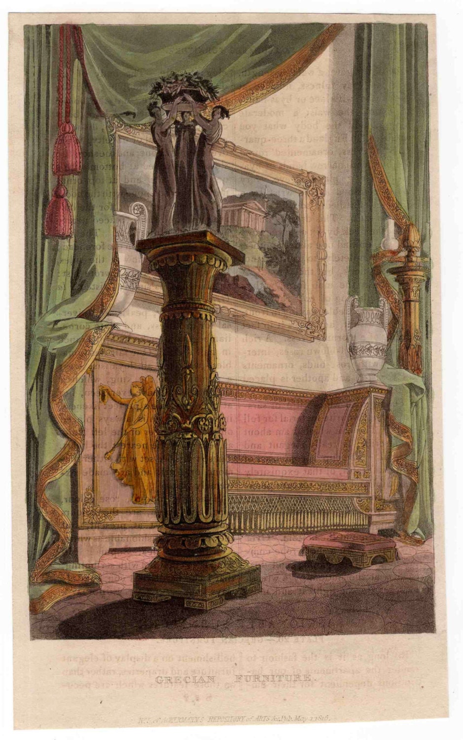 1816 grecian furniture original antique furniture home decorative hand