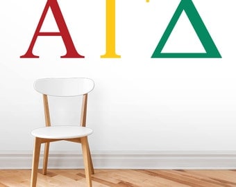Greek Letters - Personalized Custom Wall Decals