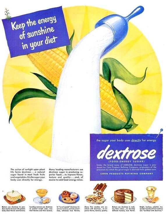 1951 Dextrose Corn Sugar Advertisement Ad Print Poster Sign Sweetener ...