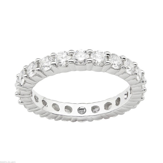 Platinum Eternity Diamond Band Wedding & Anniversary Eternity Band 1 ...