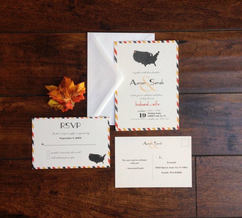 Destination Wedding Invitation Suite 4