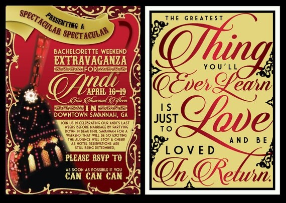 Moulin Rouge Party Invitations 4