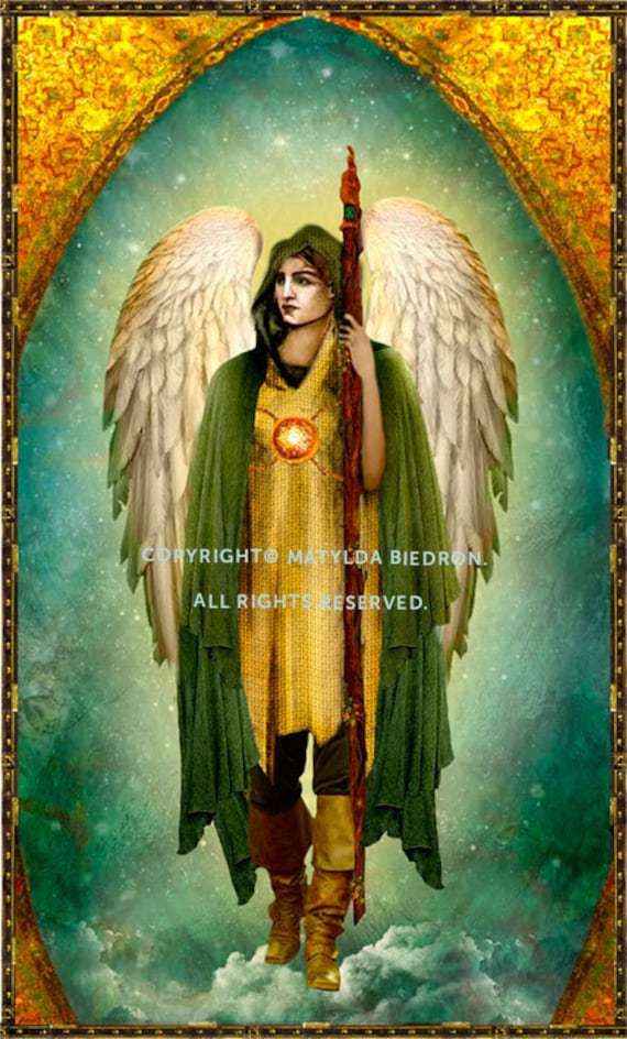 Saint Archangel Raphael Holy Card
