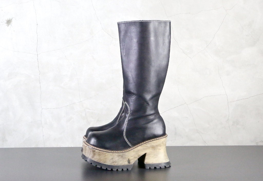 really tall platform boots