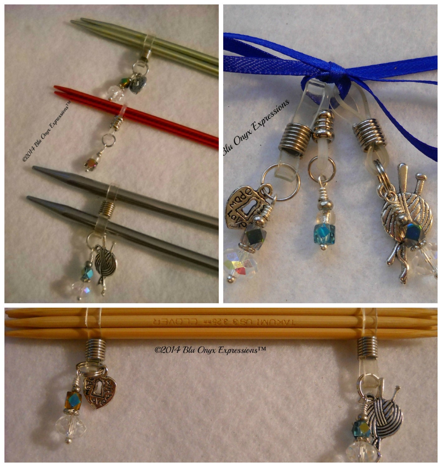 Knitting Needle Stitch Keepers™ Set Knitting Stitch Keeper