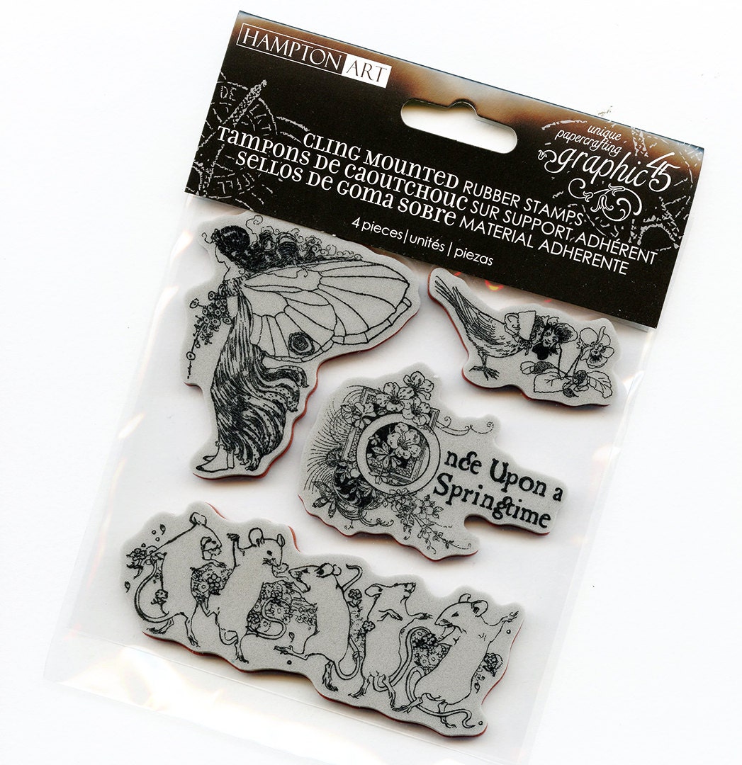 Cling Mounted Rubber Stamps from Graphic 45 by redfinchstudio