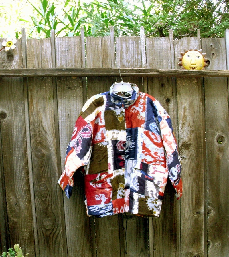 South2 West8 MEXICAN PARKA ikat pattern 純正卸し売り - www