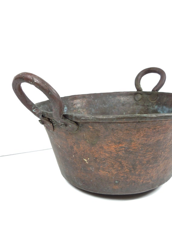 Antique Copper Pot French Country Copper Cookware Antique