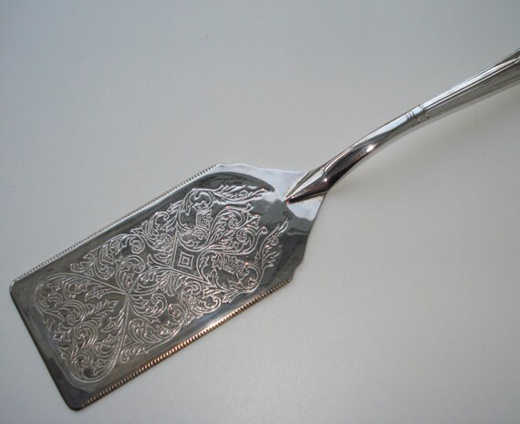 Vintage Silver Cake Server 6