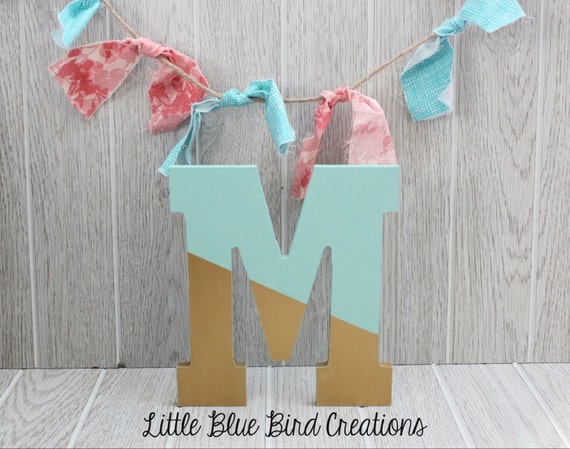 Painted wood letters color block paint dipped letters Painted wood letters color block paint dipped letters