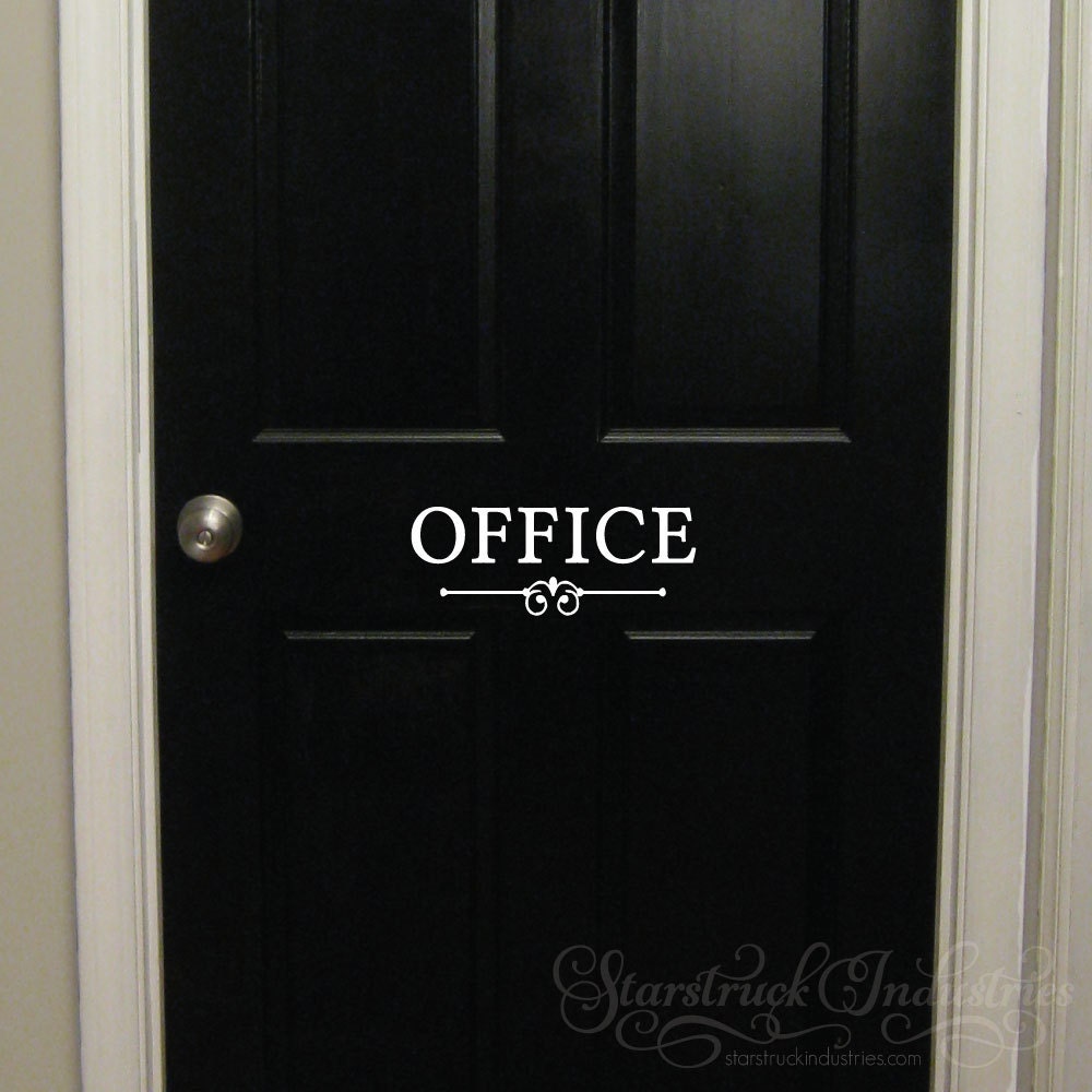 Office Decal Door or Wall Decal Decorative In Home Office