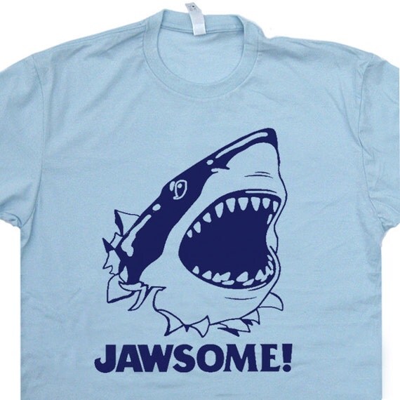 Jawsome Jaws T SHIRT funny vintage T Shirt by Shirtmandude on Etsy