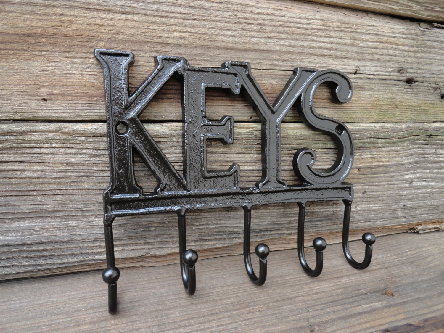 Key Rack Oil Rubbed Bronze Key Hook Holder Cast Iron Wall