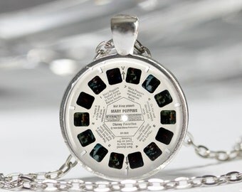 ViewMaster Necklace or ViewMaster Key Ring, ViewMaster pendant, ViewMaster Jewelry, Veiw Master, Vintage Toy, Geekery, Mary Poppins