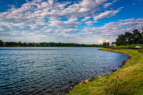 Lake Montebello in Baltimore Maryland by JonBilousPhotography