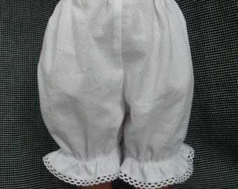 American Girl 100% cotton unbleached muslin doll bloomers