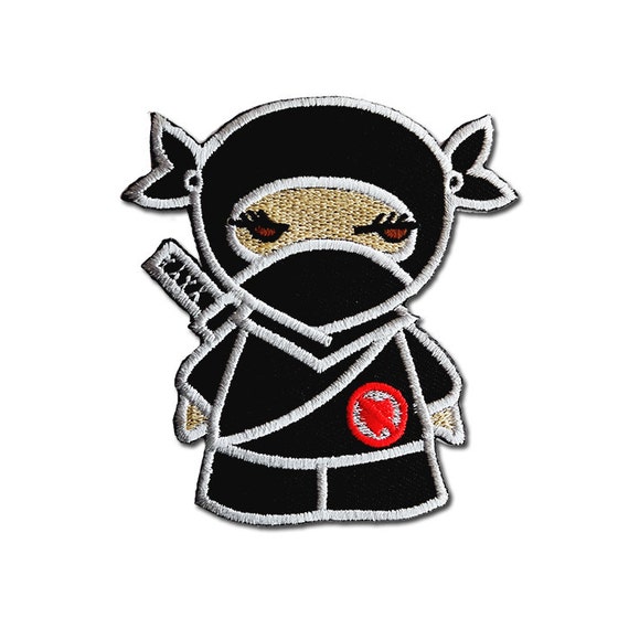 Ninja Patch Kid Ninja Embroidered Iron on Patch by craftsisterday