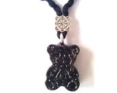 Orgonite pendant-Magico-Shungit-Black-Bear total energy small-Protection-crafted
