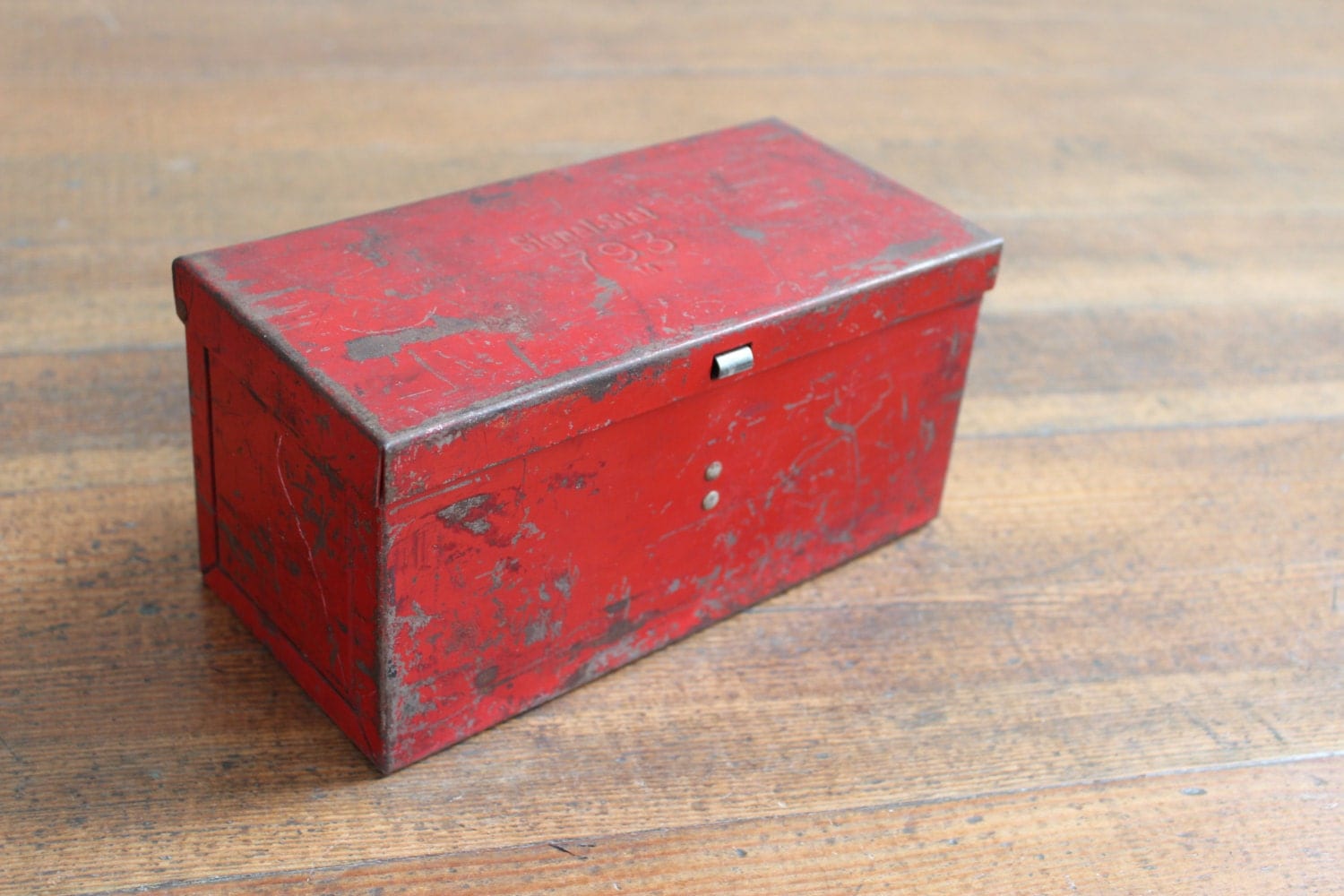Vintage Red Metal Box Latching Box (SignalStat 793) Haute Juice
