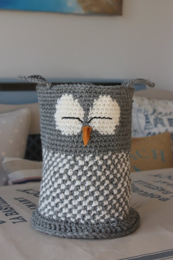 Owl Basket Crochet Pattern