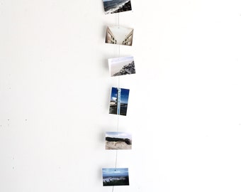 Vertical Cable Photo Holder - Magnets, Photos, Industrial, Metal, Wire, Decor, Office, Home, Photo Display, Picture Holder, String, Gift