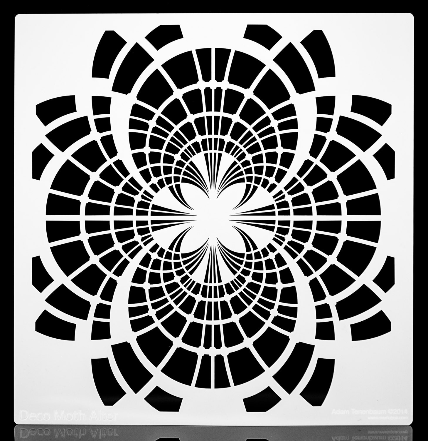 art deco moth dreamcatcher stencil wall art craft