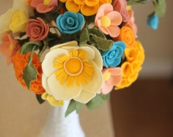 Popular items for felt wedding bouquet on Etsy