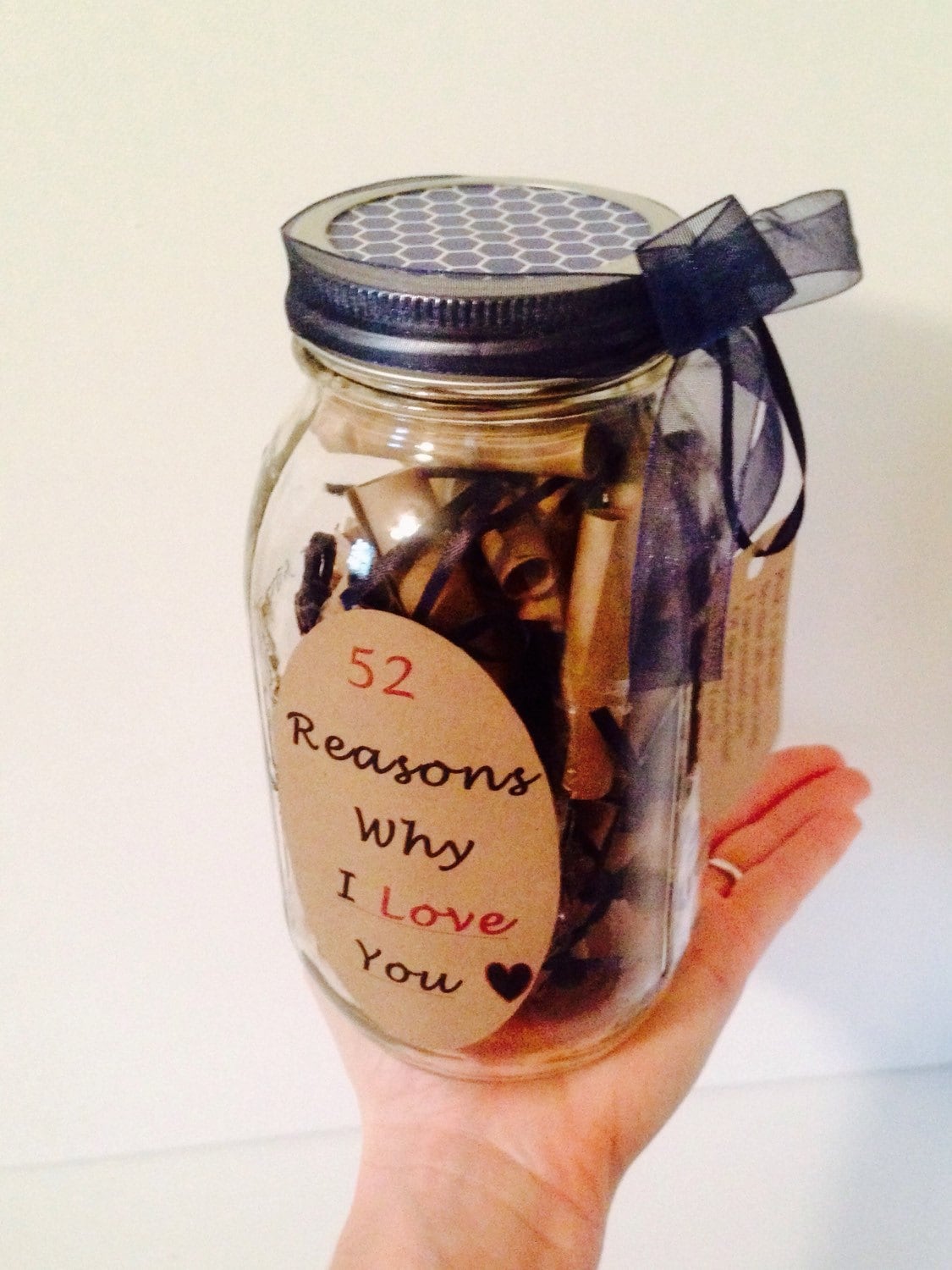 52 Reasons Why I Love You Gift in a Jar Navy Blue by. author profile. 