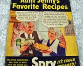 Hey Cookbook Collectors! Producer's Cookbook - 1940s or 1950s "Aunt Jenny's Favorite Recipes" Hey Cookbook Collectors! Producer's Cookbook - 1940s or 1950s "Aunt Jenny's Favorite Recipes"