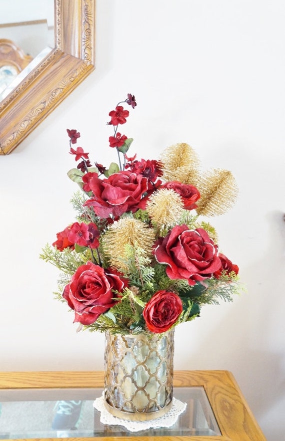 Flower Arrangement Home Decor Center Piece Rose