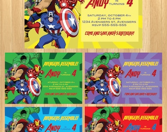 Items similar to Avengers Invitation - Birthday Party Printable Invite