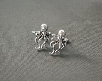 Octopus Cufflinks Octopus Gifts Men's Accessories Nautical Cufflinks Nautical Gifts Groomsmen Cufflinks Gifts for Him Men's Gifts
