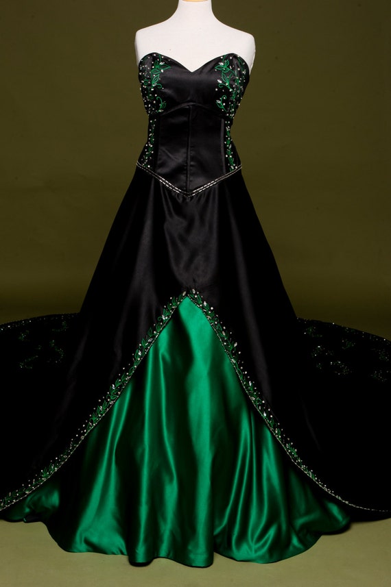 Great Green And Black Wedding Dresses of all time Learn more here 