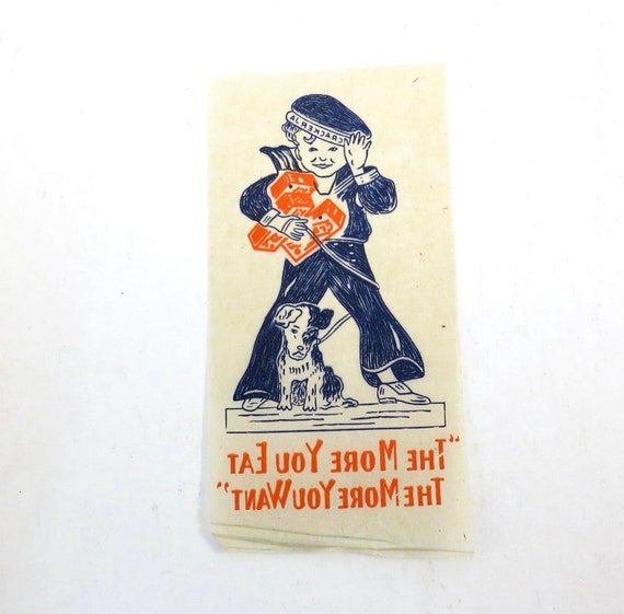 1940s Cracker Jack Tattoo Vintage Transfer Collectible Cracker