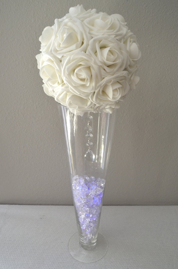 Luxury Trumpet Vase Wedding Centerpiece Flower Ball Holder Pomander