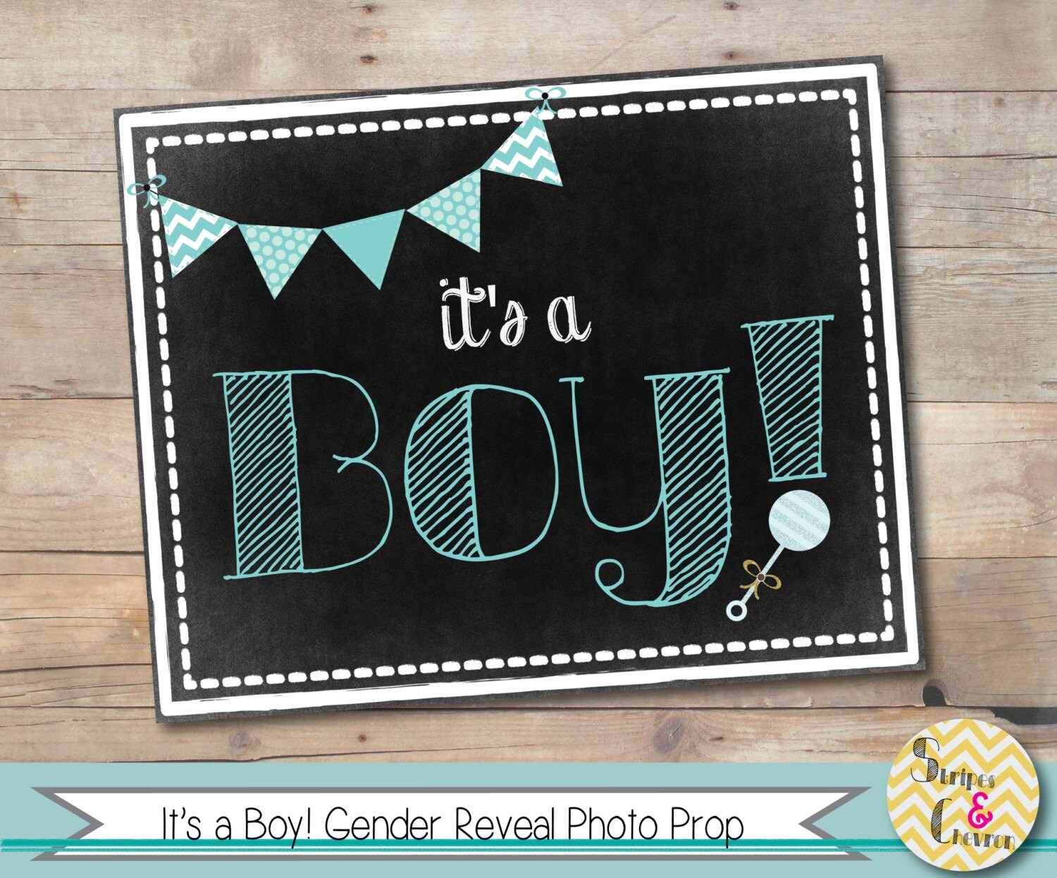 It's a boy Chalkboard sign Gender reveal ideas