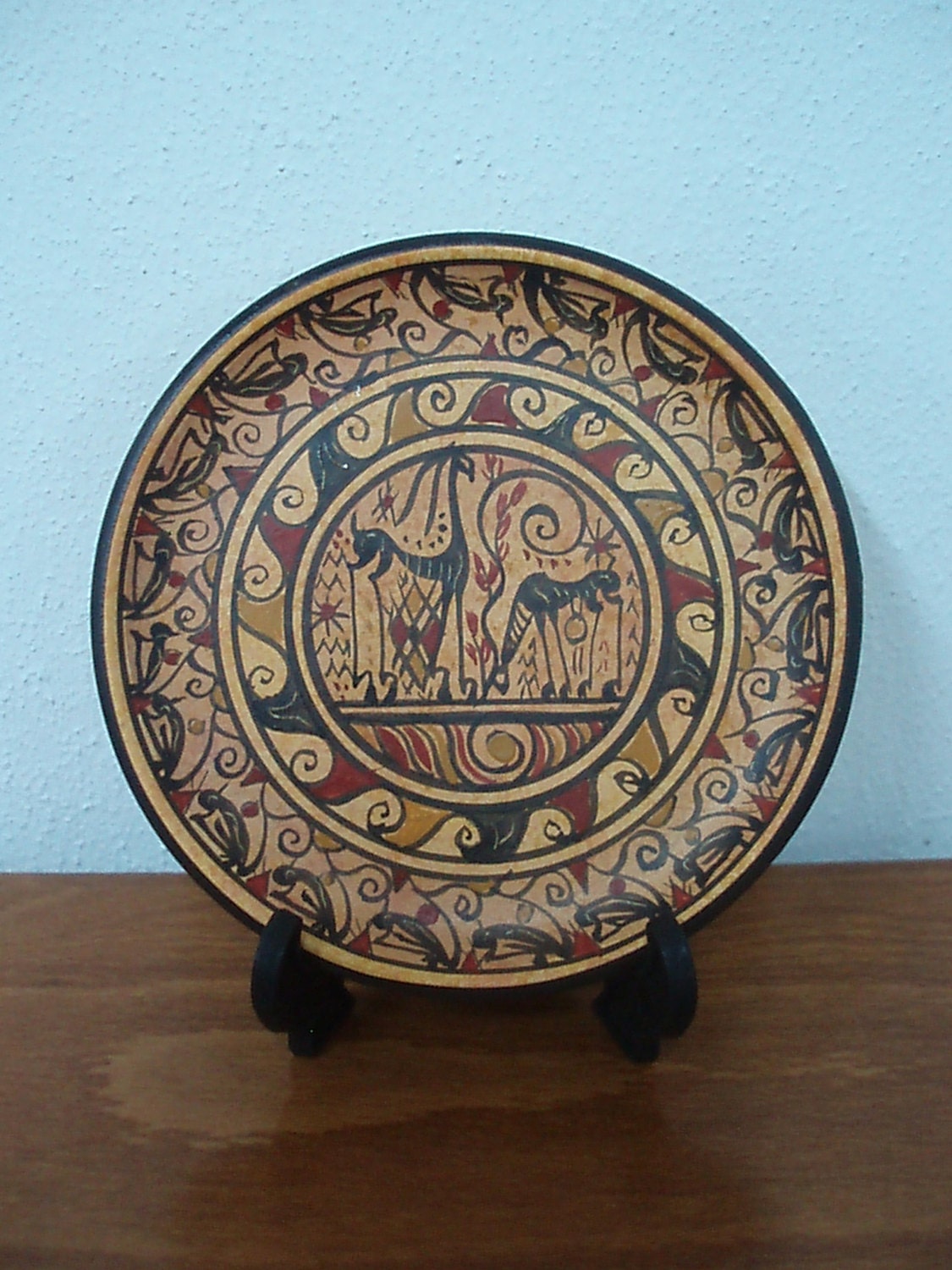 Ceramic plate geometrical style ancient Greece