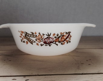 Le Bon Potager Fire King Anchor Hocking Milk Glass Sm Casserole