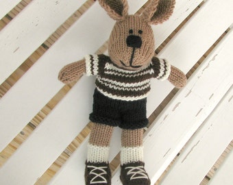 Soft Bunny Toy - Bunny Doll - Bunny Kids - Knit Boy Toy - Boy Toy - Plush Doll - Stuff Animal - Stuff Bunny - Knit Toy - Kids Toy Sam