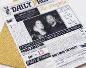 Items similar to DIY - The Daily Prophet - Inspired Wedding Program on Etsy