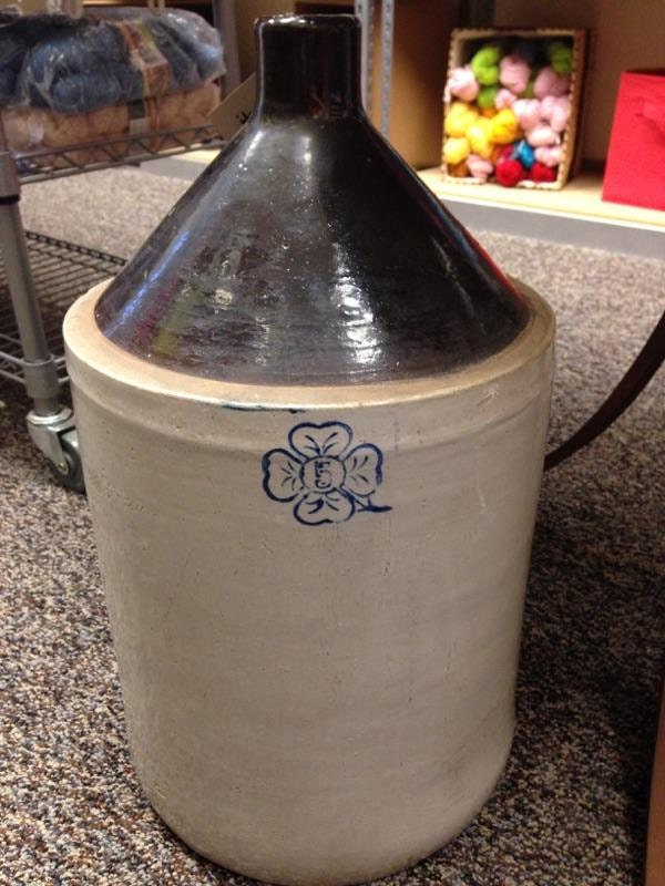 Antique Vintage 5 Gallon Stoneware Moonshine Jug Stoneware